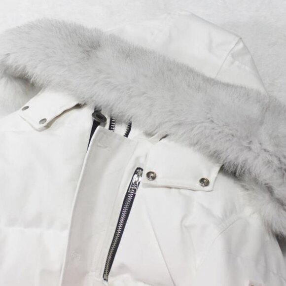 Scissor Hooded Plush Down Jacket - Picture 4 of 8